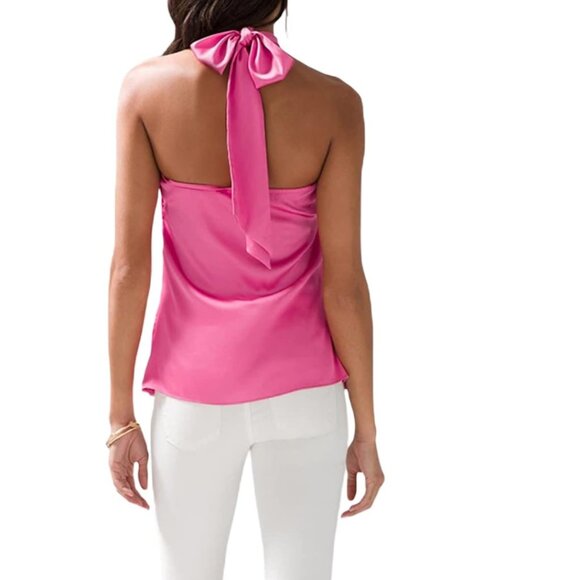 Stunning Halter Neck Satin Top – Perfect for Any Occasion! - Picture 3 of 5